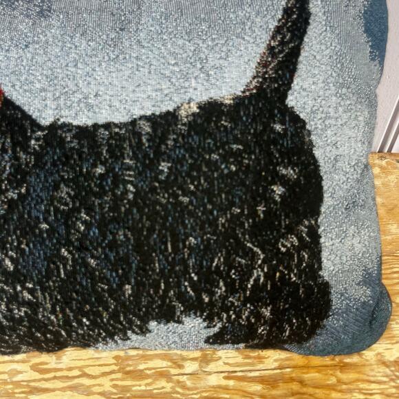 Vintage Scottie Scottish Terrier Tapestry Pillow Signed Linda Picken 15.5x11” - Picture 10 of 16
